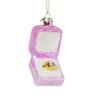 Kersthanger verlovingsring - glas - 10.3x5x4 cm